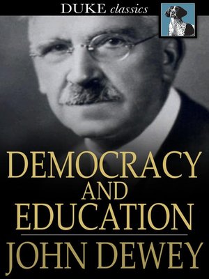 cover image of Democracy and Education